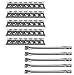 Hisencn Replacement Master Forge 5 Burner Gas Grill L3218, 3218LTN Grill Burner, Heat Plate (5Pack SS Burner + 5Pack SS Heat Plate)