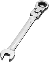 Vista 1 de Llave combinada de trinquete, llave de extremo abierto de acero al cromo vanadio endurecido con cabezal flexible métrica 0.472 in