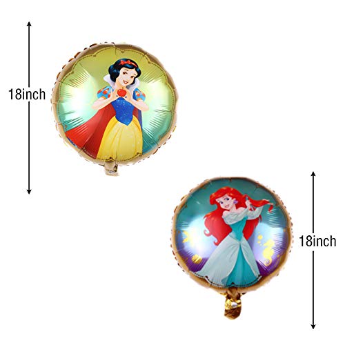 9Pcs Disney Princess Balloons For Kids Birthday Baby Shower Princess Theme Decorations #TOP4