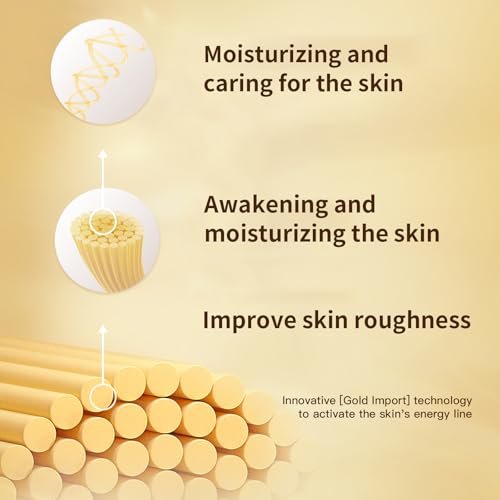 OAKSII 24K Gold Bio Collagen Face Mask, Hydrating Bio Collagen Mask Overnight Collagen Mask Hydrating Collagen Real Deep Mask Skin (34g x4ea) - Image 4