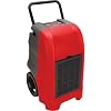 B-Air Vantage1500 Industrial Commercial Dehumidifier for Pro Water Damage Restoration Equipment in Basements, Houses, Other Work Sites, Red