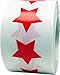 Rojas Pegatinas de Estrellas, 19 mm 3/4 Pulgadas Etiquetas 500 Paquete