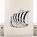 Adesivo Murale Wall Stickers 57X55 Cm Home Decor Vinile Adesivo Antica Nave Vichinga Adesivo Poster Mare Ocean Style Wall Art Murale Adesivo In Vinile Per Pareti