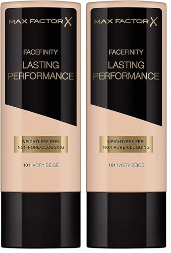 Max Factor Lasting Performance Foundation, 101 Ivory Beige, 35 ml (Packung mit 2)