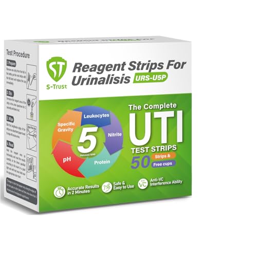 [50 Pack] 5-in-1 UTI Test Strips for Women, Men &