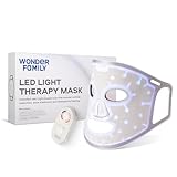 WONDER FAMILY LED Face Mask Light Therapy - Red Light Therapy for Face & Blue Therapy for Skincare Therapy Device