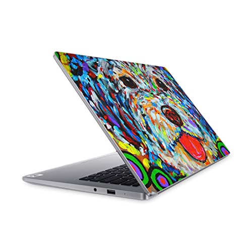 Head Case Designs sous Licence Officielle Mad Dog Art Gallery Blackie Chiens Vinyle Autocollant Peau Autocollant Couverture Compatible avec Mi Notebook 14 (2020)