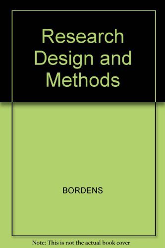 Research Design and Methods 0767406966 Book Cover