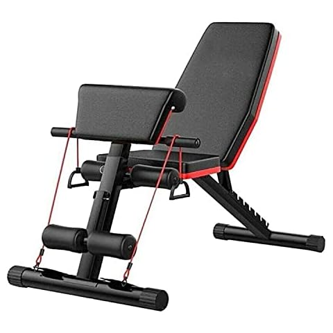 LMS Weight Bench, Belly Training Workout Gliding Gym Bench Exercise Gym Training, Incline Adjustable Weight Bench Foldable Workout Bench - Solid Design Cover