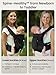 GROWNSY Baby Carrier, All Season Design with Adjustable Mesh Panel, Ergonomic Infant Carrier Wraps with Lower & Upper Buckle, Newborn to Toddler (7-44lbs), Baby Carriers, Hands-Free Parenting, Black