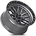 Lock Offroad Krawler 20x9 6x139.7 0et 106.2 Matte Gray W/Matte Black Ring