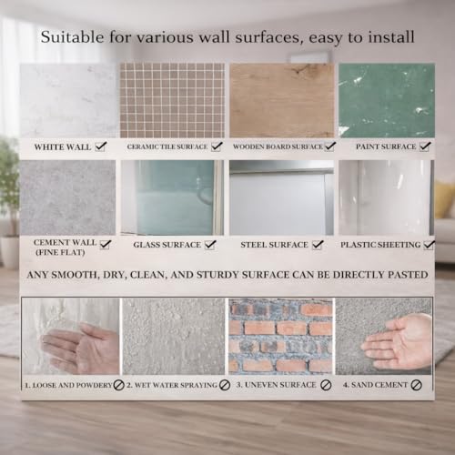 Image of 3D Self Adhesive Foam Brick Wallpaper Peel and Stick Waterproof Wall Panels Soundproof Wall Sticker for Living Room Bedroom Kitchen Home Office Interior Decoration (Pack of 1, White)