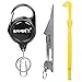 SAMSFX Fishing Quick Nail Knot Tying Tool and Loop Tyer with Zinger Retractor Combo
