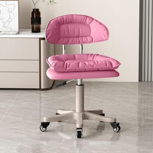 デスクチェア キャスター付き椅子 ワークチェア 座椅子 腰が痛くならない ベンチキャスター回転椅子美容院専用大ベンチ職人ベンチ美髪ネイルベンチフロントリフトチェアバーチェア(背面ポケット+滑り止め足カバー+手袋+物置盤)(D)