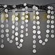 Glitzernder silberfarbener Papierkreis mit Punkten, zum Aufhängen, für Geburtstag und Verlobung, Party, Hintergrund, Brautparty, Hochzeit, Babyparty, Junggesellinnenabschied, Weihnachtsbedarf
