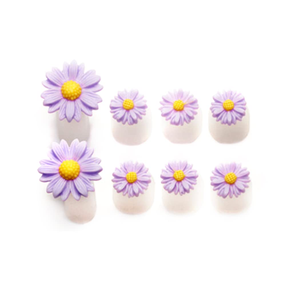 Uonlytech Shims 8Pcs Silicone Toe Separators, Daisy Flower