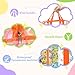6PCS Large Toy Storage Bags, Reusable Transparent PVC Toy Boxes, High-Capacity Toy Organizer Suitable for Multiple Occasions (Colorful, Large)
