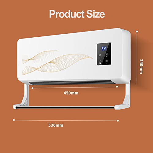 Aquecedor DoméStico, Aquecedor De Parede De 2000 W, Aquecedor EléTrico De Banheiro, Ajuste De 3 Velo