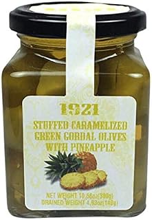 Single Pack Spanish Caramelized Stuffed Olives With Pineapple 10.58oz | Gourmet Stuffed Olives
