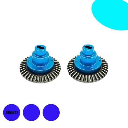 2pcs Harden Steel 38T Main Gear for Redcat Everest 10 Super Gear Transmission Redcat Everest Gen7 Pro/Sport,Redcat gen 7 Gear Upgrades Parts Blue