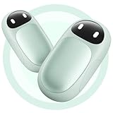 【2025新登場】 HAGOOGI 充電式カイロ 2秒急速発熱 3階段温度調節 【小型 超軽量 磁気式/分離式設計】 電気カイロ 2個セット 6000mAh クリスマスプレゼント 最大14時間連続使用 持ち運びやすい 5V/2A急速充電 繰り返し利用 旅行 出張 通勤通学用 寒さ対策 ミント