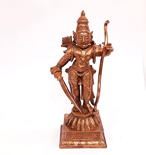 Image of Copper Standing Sastha Idol 5.1 in | 470g