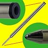 Jaymo Replacement for Cross Selectip 8523 - Measures 4.375 in / 111 mm Long - Gel Rolling Ball Pen Refill - 12 Black