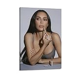 Poster mural avec actrice de Kim Kardashian - Dcoration d'intrieur - 20 x 30 cm