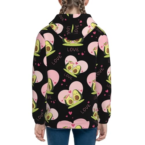 Avocado Lovers Kids Pullover Hoodies Boys Sweatshirts Girls Athletic Clothes with Pocket4