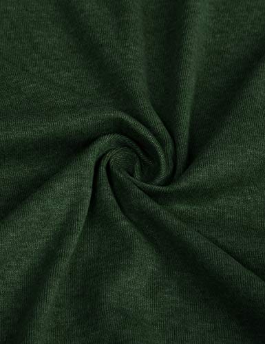 Joymom Maternity Breastfeeding Tops,Womens Solid Color Long Sleeve High Neck Nursing Tunics Shirts Buttons Pockets Lactation Clothes Daily Wear Dark Green Medium #TOP5