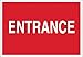 Brady 22485 Plastic Directional Sign, 7