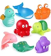 Lotfancy Bath Toys For Kids Ages 1-3, Mold Free Baby Bath Toys For Toddlers 2 4 8pcs No Holes Ocean Sea Lotfancy Bath Toys For Kids Ages 1-3, Mold Free Baby Bath Toys For Toddlers 2 4 8pcs No Holes Ocean Sea