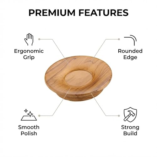 Image of Teak Wood Main Door Handle /Wardrobe Handle /Wooden Handle for Main Door Pull Handle (8 Inch) Natural Wood Finish-| 3 Years Warranty |