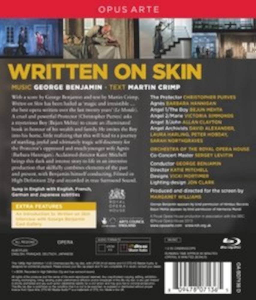 (未使用･未開封品)　Written on Skin [DVD] [Import] v1yptgt Amazon.com: Written on Skin [Blu-ray] : Christopher Purves