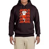 Tenacious Tops Brown Cleveland Jameis Winston Text Pic Hooded Sweatshirt Adult Large