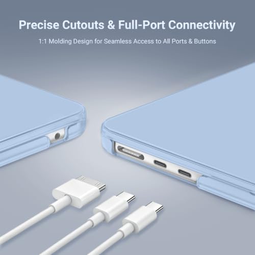 Image of MOSISO Compatible with MacBook Air 13 inch Case M5 2026 M4 2025 M3 M2 2024-2022 A3449 A3240 A3113 A2681,Hard Shell&Keyboard Cover&Screen Film&Pouch for MacBook Air 13.6 inch Case, Air Blue