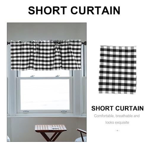 Cenefa de cocina a cuadros para ventanas de salón y dormitorio 8