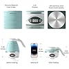 Collapsible Travel Kettle Electric Portable Foldable Kettle For Boiling Water Suitable For 110v 220v Dual Voltage For Tea Coffee 850w Small Mini Bpa Free Silicone Blue