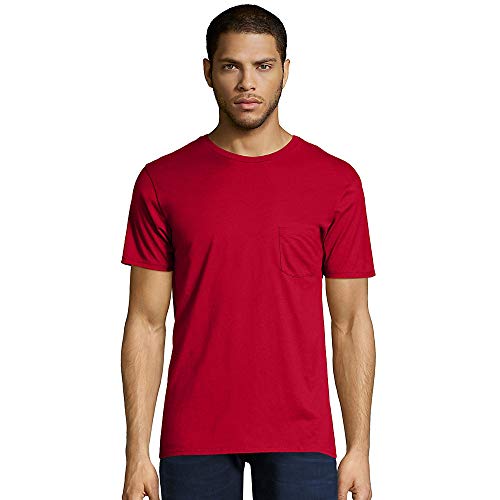 Hanes Men's Nano Premium Cotton Pocket T-Shirt (Pack of 2)