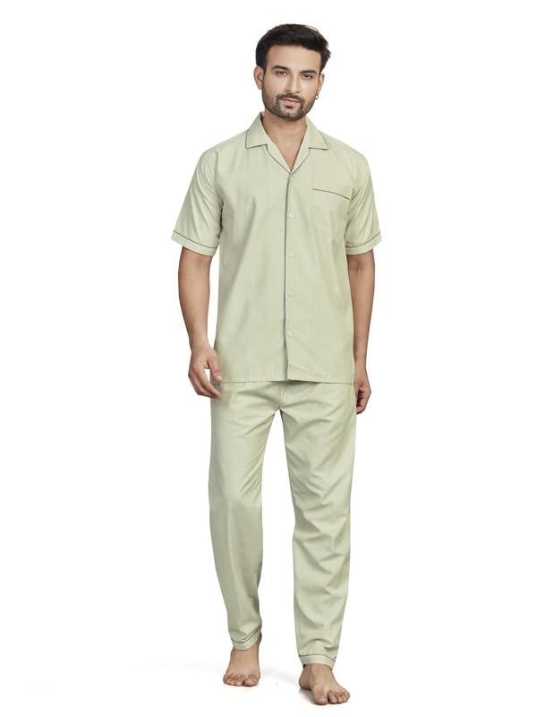 Tatwam Pick N Pick Woven Cotton RICHED with Polyester Mens Nightsuit with Fully Elastic Pajama and Buttoned TOP - Review, Price and Buying Guide