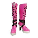 DUNHAO COS Monster Draculaura Cosplay Shoes Women's High Heel Halloween Costume Boots Female US 8.5/CH42
