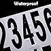 Outus 240pcs 10 Sheets Self Adhesive Vinyl Numbers Stickers Waterproof Reflective Mailbox Numbers Decals for Window Door Address Business and Mailbox Signs, Indoor or Outdoor (3 Inch,Black on White)