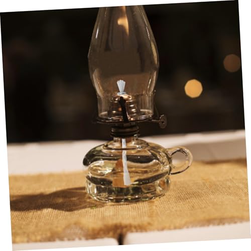 4 mechas de repuesto de algodón e hierro para lámpara de aceite miniatura 4