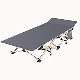 Lit Pliant Simple Bureau Chaise De Pause Déjeuner pour Adulte Lit Simple Portable Acceuil pour Chaise Longue (Color : Gray)