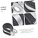 Balacoo 20Pcs Stainless Steel and Brake Line Clamps Durable Wire Clamps with Workmanship Versatile Tube Clamp Tools for Home Office and Industrial Use