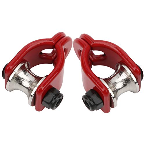 Vgeby VGEBY30OFKM6CIU8736-11 Rc Crawler Winch Snatch Block, 2Pcs Rc Crawler Model Simulated Lifting Pulley Steel Wire Rope Rc Car Lifting Pulley Drive Pulleys cover