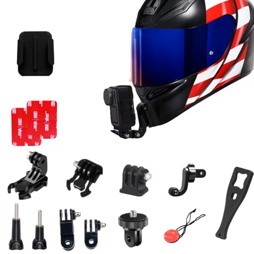 AGV K1S Chin Mount Kits Made for K1 S Helmet Camera Mount Kit Carbon Fiber Load Bearing Patch Adjustable Camera Bracket - Detailed View