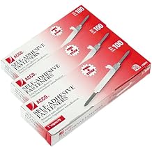 ACCO Brands Self-Adhesive Fasteners, 1" Capacity, Economy Box 70010, 100 Fasteners Pack of 3