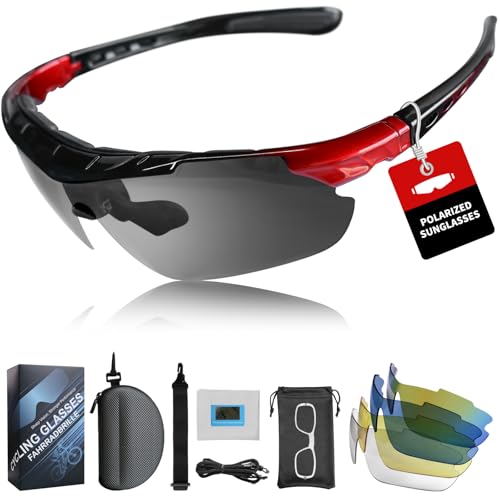 Amazon Giyim Running Sunglasses - Polarized Cycling Glasses for Men Women, UV400 Protection Sports Sunglasses, Ultralight Ski Goggles for Driving, Motorcycle, Hiking, Fishing, Golf #ad