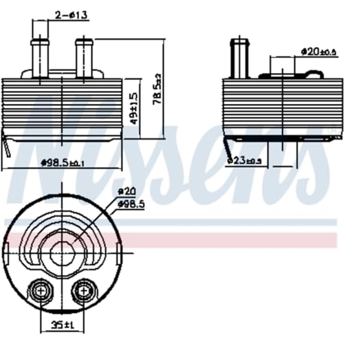 NISSENS 90793 enfriador de aceite motor para solucionar el sobrecalentamiento 7
